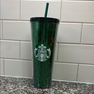 Starbucks Green Tumbler with Straw
